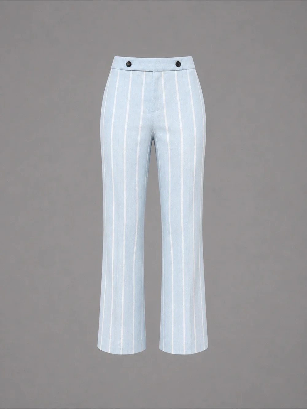Banana Republic Avery Ankle Pants Sz 8 Blue White Stripe Linen Blend NWOT